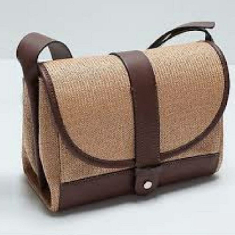 Zara brown  and Tan Crossbody Bag